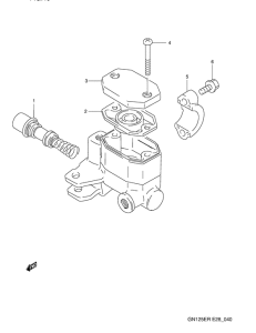 GN125 Передний тормозной цилиндр
