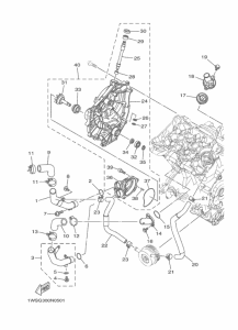 MT07 Водяной насос