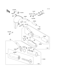 KX100 Глушитель