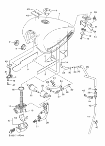 XVS950CR Топливный бак