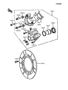 Z250 Передний тормоз