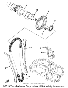 XS400_2F - 1979 Camshaft - chain tensioner