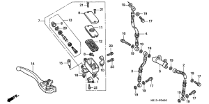 CB1000F Fr. brake master cylinder