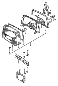 GS550 Задний комбинированный сигнал