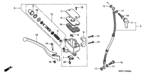 VT600C Fr. brake master cylinder