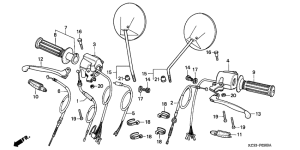 CG125 Handle lever / switch /  cable