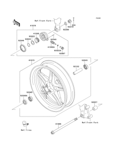 KL110 Переднее колесо