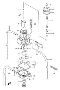 RMX250 Carburetor assy
