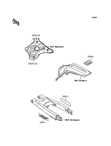 KX125 Наклейки