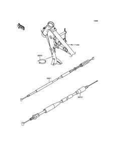 KX65 Тросы управления