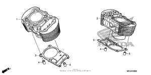 VT750CA Цилиндры