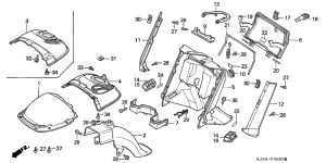 CH125 Front fender / leg shield