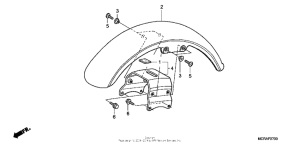 VT750DCA A Переднее крыло
