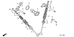TL125 Распред вал / клапана