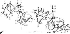 CBR900RR Нижний обтекатель