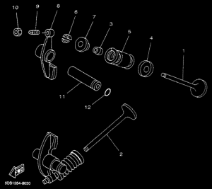 YP125E YP125R Клапан