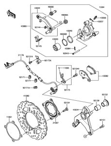 ZR1000 リヤブレーキ