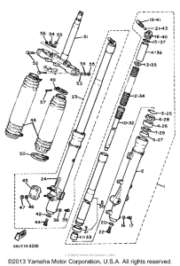 TT600N Передняя вилка
