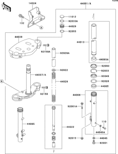 EN500 Передняя вилка