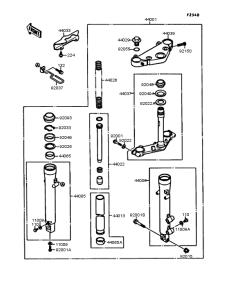 EL250 Передняя вилка