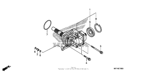 VT1300CT Side gear case