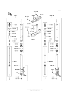ZG1400 Передняя вилка