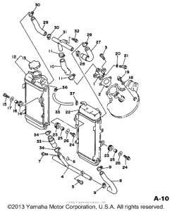 WR200RD Радиатор и Патрубки