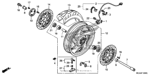 GL1800 (ABS) Переднее колесо
