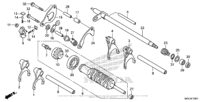 VFR1200F (DCT) Gearshift Drum (2)