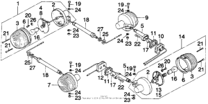 MT250 Задний фонарь
