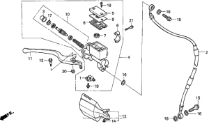 XR650L Передний главный тормозной цилиндр