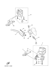 T105SE Handle switch. lever