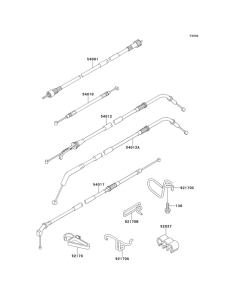 ZX1100 Тросы управления