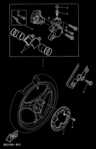 YH50 Передний суппорт