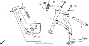 VF1000F Подножка