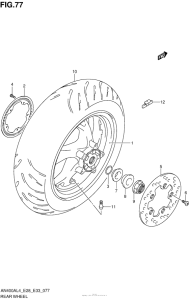 AN400Z (ABS) Rear Wheel (An400Zal4 E28)