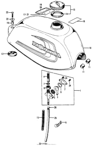 Z50A Fuel tank + fuel lever