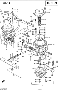 GSX400 Carburetor assy