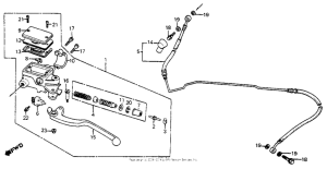 VF700F Цилиндр сцепления