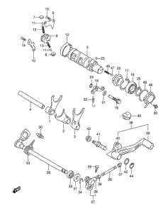 GSX600 Переключение передач