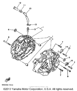 BW200ES Картер двигателя