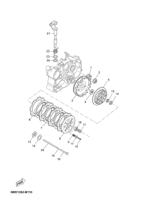 TZR50 Сцепление