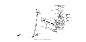 NSR50R Передний главный тормозной цилиндр