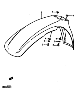 RM250 Переднее крыло