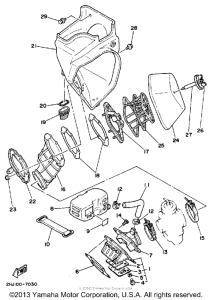 YZ490A Воздушный фильтр