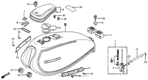 CM200 Fuel tank 80-81