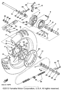 YZ250N Переднее колесо
