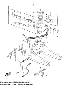 KZ1000 Передний тормозной цилиндр