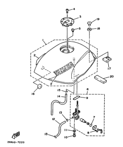 YSR50 YSR50U Tank fuel