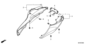 NSA700 Задний обтекатель